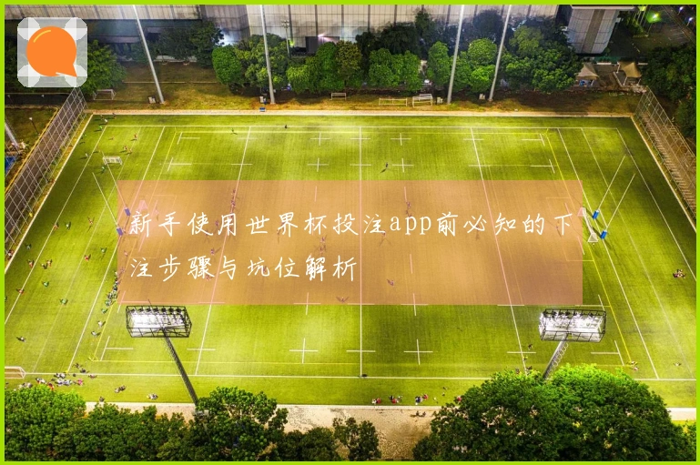 新手使用世界杯投注app前必知的下注步骤与坑位解析